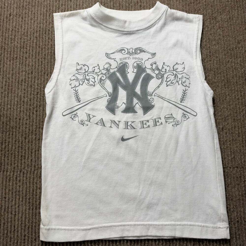 Vintage Nike New York Yankees Kids Tank Top Size 5